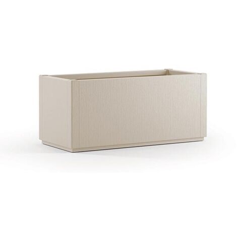 Stefanplast Fioriera Ethica Rettangolare 80 cm Gesso