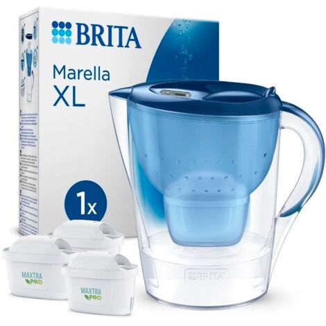 Brita Caraffa Marella XL Blu Capacità 3.5 L , MAXTRA PRO All-in-1 Caraffa + 3 Filtri (1/5)