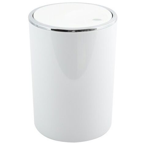 Spirella Kamaka Pattumiera ribaltabile, Capacità 6L, Bianco