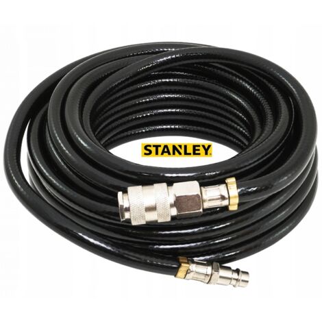 Stanley Tubo Per Aria Compressa In Gomma 6x11mm Con Attacchi Rapidi Universali Da 1/4 10 Metri