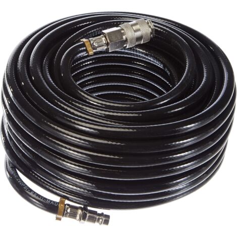 Stanley Tubo Per Aria Compressa In Gomma 6x11mm Con Attacchi Rapidi Universali Da 1/4  20 Metri