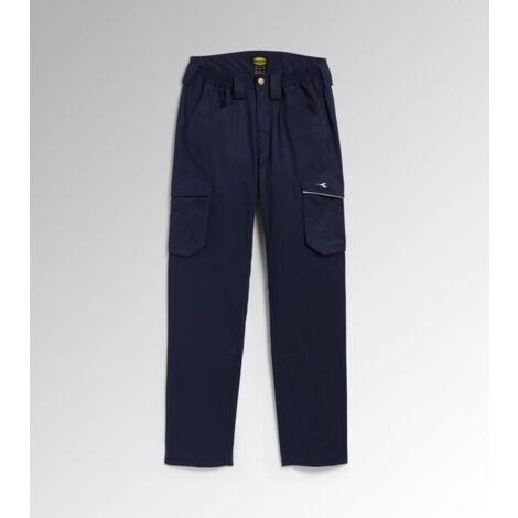 Diadora Utility Pantalone Da Lavoro Pant Staff Light Cargo Cotton Colore Blu  M