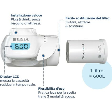 Brita Sistema Filtrante On Tap Pro V-MF per Il Rubinetto + 1 Filtro OMAGGIO  (TOTALE