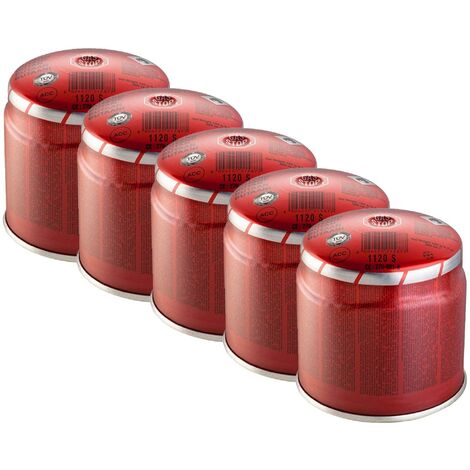 6 Cartucce Gas Kemper Da 330g - Miscela Butano/propano, Valvola 7/16, Per Diserbatori E Attrezzatura Da Campeggio