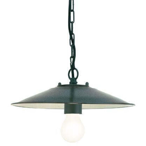 Lampada Sospesa Piccola Colore Grigio per Esterno Linea Piatto Antico Sovil