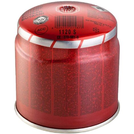 Kemper – Cartouche de gaz 190g avec valve de sécurité – Remplacement pour barbecue à gaz – Gaz pour soudure et découpe à flamme - GAZ 190 GR