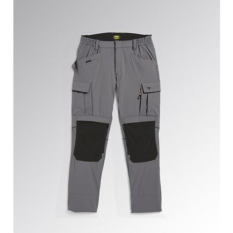 Pantaloni Cargo Da Lavoro Diadora Utility - Twill Poliestere/Cotone, Con Dettagli Rifrangenti - Foto 6