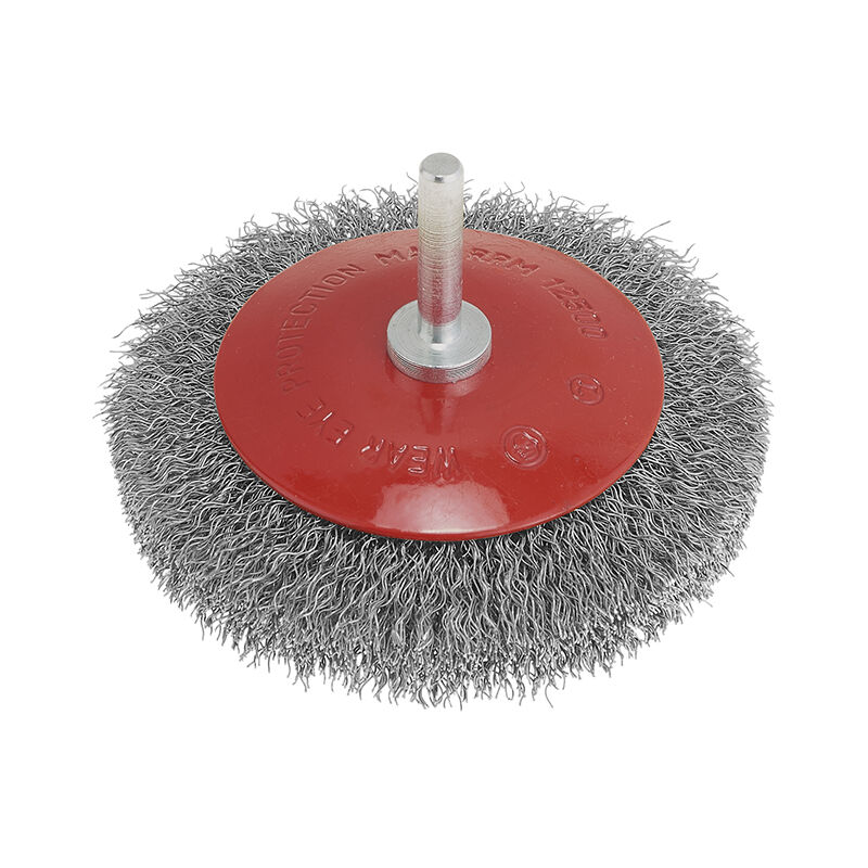 Brosse En Fil De Cuivre Plaqué Pour Mini Perceuse - Diamètre 90 Mm, Tige 6 Mm | Polissage Bijoux, Bois, Métal