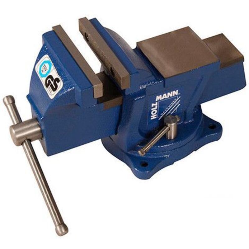 VEVOR Étau D'Établi 360° Fonte Ductile 16,7 Cm + Mors Protection Alu 150 Mm - Pack Polyvalent Atelier