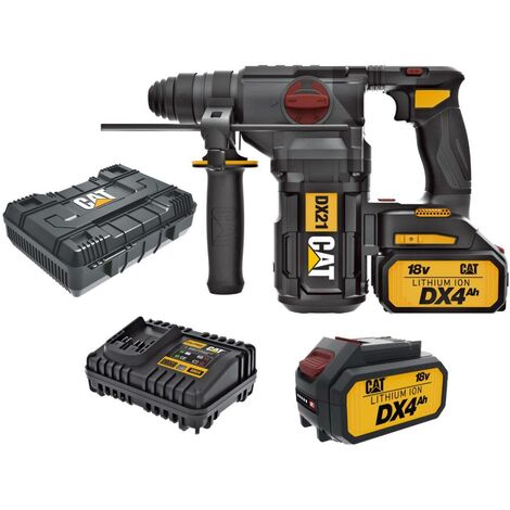 Perforateur burineur sans fil 18V – Énergie de frappe 2,2J – SDS-plus 26mm – Moteur sans balais – 2 batteries 4.0Ah incluses – CAT (1/5)