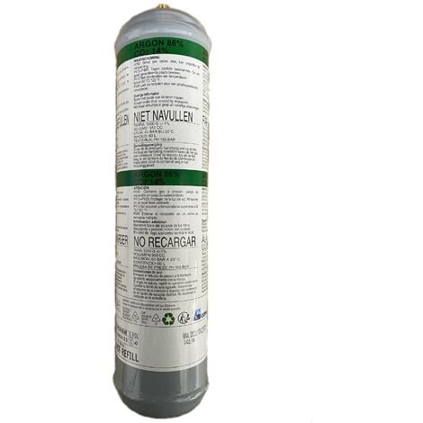 CYLINDRE NON RECHARGEABLE TECNOWELD ARGON+CO2 92500