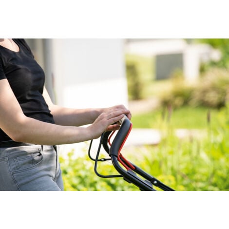 Scheppach Tondeuse à Gazon Thermique MS173-51 - Autotractée - Moteur 4T - Largeur de Coupe 51cm - Panier 65L - Fonction Mulching & Raccord Rapide de Lavage