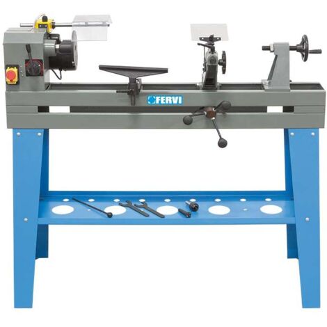 Tour a bois avec copie 750w 1000mm Fervi 0648 230v (1/5)