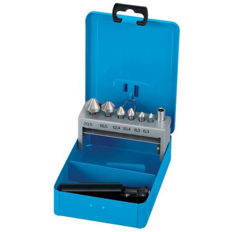 Jeu de 8 forets coniques 1/4 63-205 mm pour perceuse visseuse (1/2)