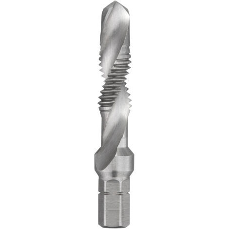 Pointe filetage fraise M8x125 pour perceuse-visseuse 1/4 Fervi 0890/M8 (1/2)
