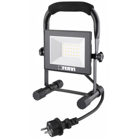 Spot LED exterieur 20w avec support Fervi 0218/20B (1/2)