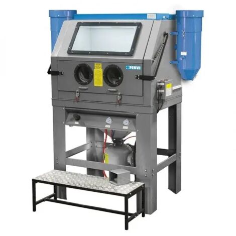 Sableuse a pression avec 2 aspirateurs 230 V Fervi 0605 (1/5)