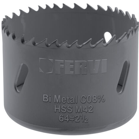 Scie cloche bimetallique cobalt pour metal 60 mm Fervi 0278/060 (1/2)