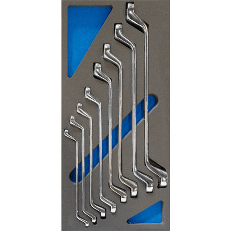 Jeu 8 cles polygonales 6/7-20/22mm en materiau souple thermoforme Fervi tm01/030 (1/2)
