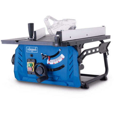 Scheppach Scie sur table HS210 – Scie électrique stationnaire – Scie circulaire – 220 V – 1500 W – Ø 210 mm – Hauteur de coupe max 70 mm