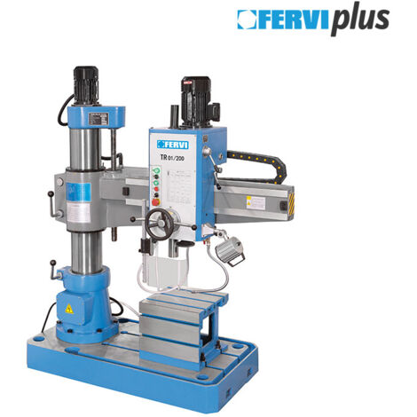Perceuse radiale pour metal a descente automatique cm4 Fervi tr01/200 (1/5)