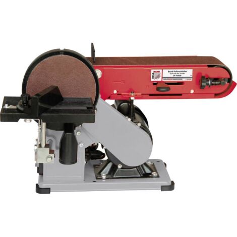Holzmann – Ponceuse à bande 350 W BT46ECO – Vitesse 4 m/s – Largeur de bande 100 mm – Longueur de bande 914 mm – Ø disque 150 mm