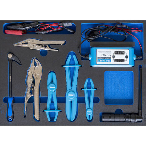 Serie de 8 outils automobiles en thermoforme souple Fervi tm01/053 (1/2)
