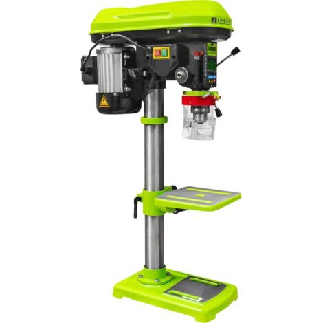 Zipper – Perceuse à colonne 630W – Vitesse 420-1200 tr/min – Profondeur de perçage 60 mm – Pour bois dur et béton armé