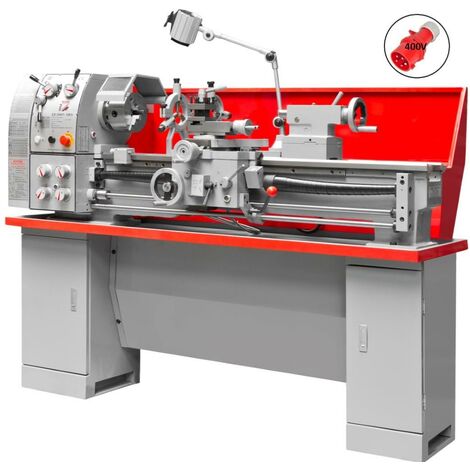 TOUR À MÉTAUX D'ÉTABIL PROFESSIONEL AVEC BANC 400V HOLZMANN ED1000N
