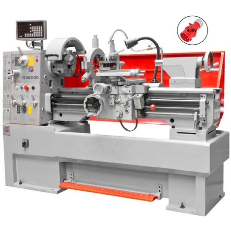 Tour à Métaux Holzmann ED400FD 400mm Avec Variateur + 9 Outils - Pour Atelier, Bricolage