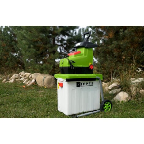 BROYEUR ELECTRIQUE DE JARDIN SILENCIEUX 2.8 kW JUSQU'A 44mm ZIPPER ZI-GHAS2800