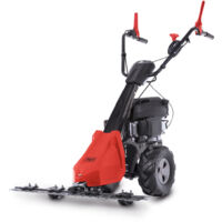 Scheppach Tondeuse à barre de coupe BMS196-88 – Motofaucheuse – Moteur à essence 4 temps 5,7 CV – 4,2 kW – Largeur de coupe 88 cm – Hauteur de coupe 30 - 60 mm – Démarreur à câble – Jardins de 3000 m²