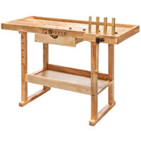 Établi Professionnel HOLZMANN WB160L - 1 Tiroir, Bois Massif - NEUF