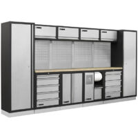 MOBILIERS D'ATELIER ENSEMBLE ETABLI RÂTELIER ARMOIRE GARAGE FERVI A007B