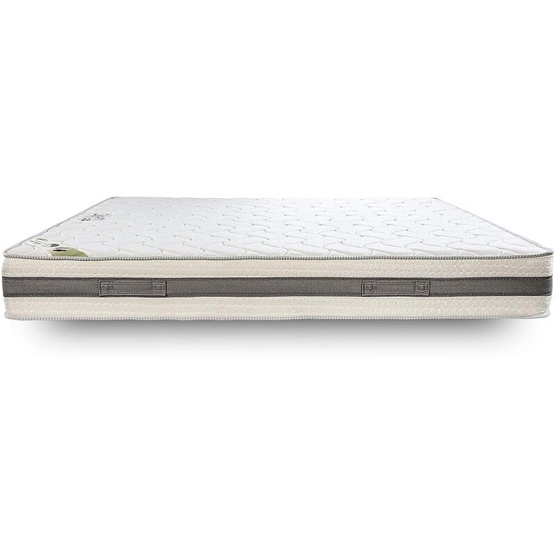 Evergreenweb - Kit Rete e Materasso Singolo 85 x 195 Alto 20 cm con CUSCINO  Memory INCLUSO, Set Letto Materasso a MOLLE in ACCIAIO e Water Foam EXTRA  COMFORT + Rete Singola