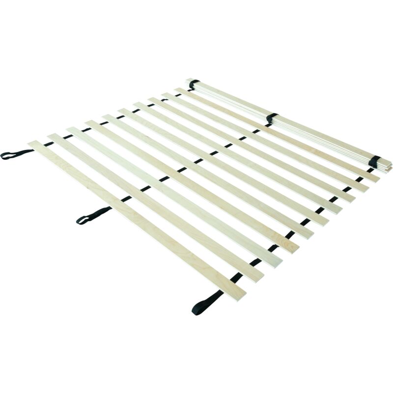 EVERGREENWEB - Rete a Doghe 160x190 cm - 16 Doghe con telaio flessibile –  Senza Telaio – Base a Doghe in Legno di Betulla avvolgibile e pratica – per  Letto con Rete a Piattaforma