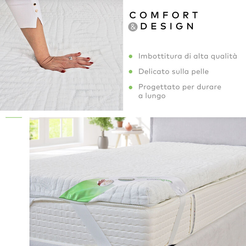 Coprimaterasso 180X200 Eco Plus Massaggiante Antiacaro Letto