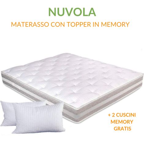 Topper materasso in memory foam con elastici - Collezione Casa