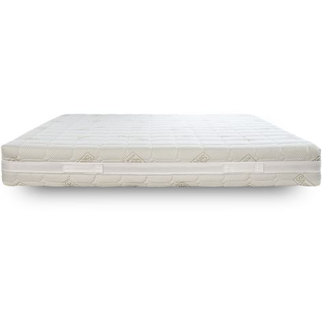 EVERGREENWEB - Materasso Matrimoniale 165x200 in MEMORY FOAM Alto 20cm  Ortopedico con DISPOSITIVO MEDICO, Lastra Waterfoam AIR