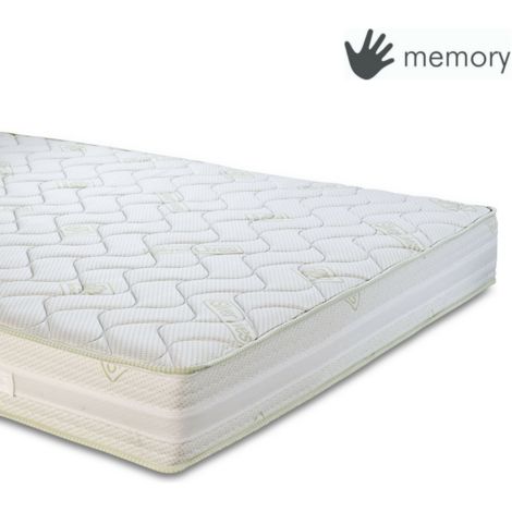 EVERGREENWEB - Materasso Matrimoniale 160x190 a Molle INSACCHETTATE  Indipendenti e MEMORY FOAM MED Alto 23 cm Ortopedico