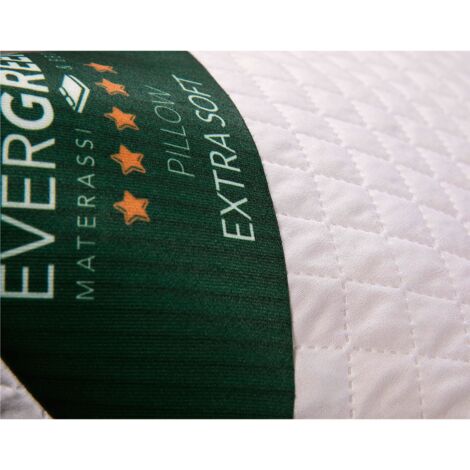 EVERGREENWEB - Coppia Cuscini 50x50 in Memory Foam da Letto o Arredo Divano  alti 15 cm, 2