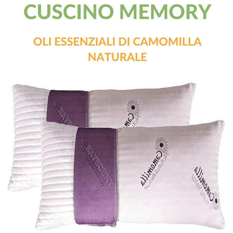 Fiocco Di Memory - Cuscino Ortopedico in Memory Foam Alto 15cm Modello  Saponetta