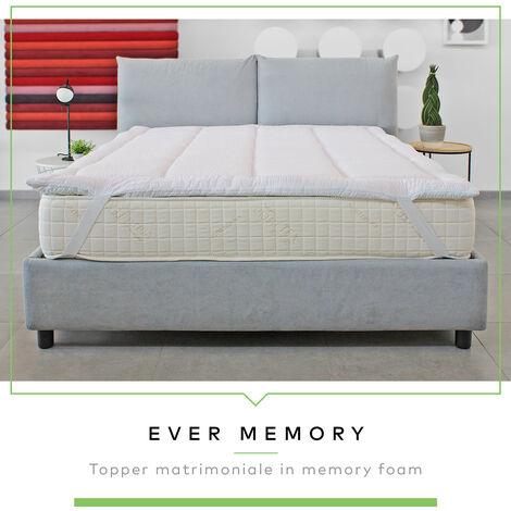 Topper Memory Foam 160x190cm - Alto 5cm, Traspirante E Anallergico Con Fodera Sfoderabile - Foto 6