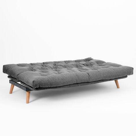 Divano Letto Pieghevole Multifunzione – Sedia Trasformabile Con Cuscino, Materasso In Schiuma, Tasche Laterali, Per Soggiorno E Ospiti - 3
