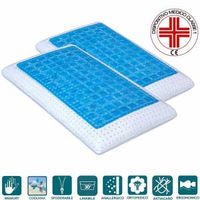 EVERGREENWEB - Cuscino Letto in Memory Foam con Gel forato Traspirante  Anallergico, Fodera Antiacaro Sfoderabile tessuto COOLMAX