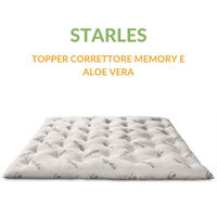 EVERGREENWEB - MIGLIOR Topper Materasso Singolo 90x200 Alto 8 cm in MEMORY  FOAM e Fodera ALOE VERA