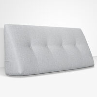 EVERGREENWEB - Cuscino da Lettura ergonomico, Cuscino Schienale a Cuneo per Letto e Divano Cuscino Per gambe Testata letto Misura 100x26 cm Colore Ghiaccio 100% Made in ItalyCHILL PILLOW