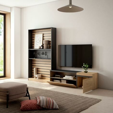 Skraut Home - Muebles de Salón para TV - Conjunto de muebles comedor -  260x186x35cm - Para TV hasta 65 