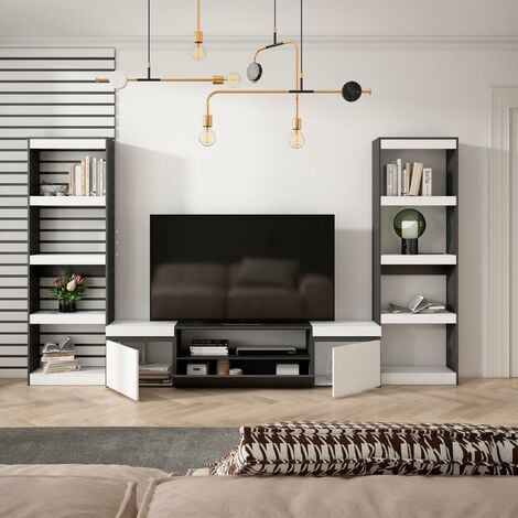 Skraut Home - Muebles de Salón para TV - Conjunto de muebles comedor -  310x186x35cm - Para TV hasta 65 