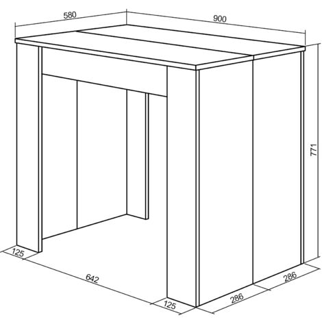 Skraut Home - Mesa Consola extensible, Mesa comedor plegable, 160, Para 8 comensales, Comedor y cocina, Estilo Moderno, Blanco